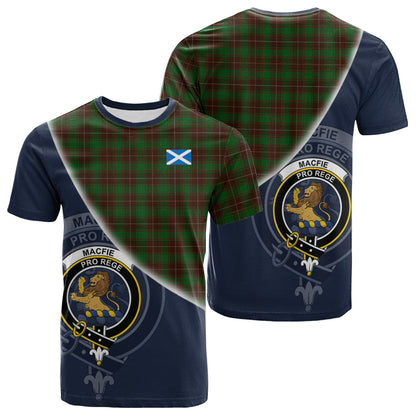 Printivon MacFie Hunting Tartan Scottish Crest T Shirt