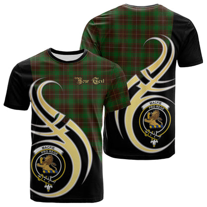 Printivon MacFie Hunting Tartan Crest Believe In Me T Shirt