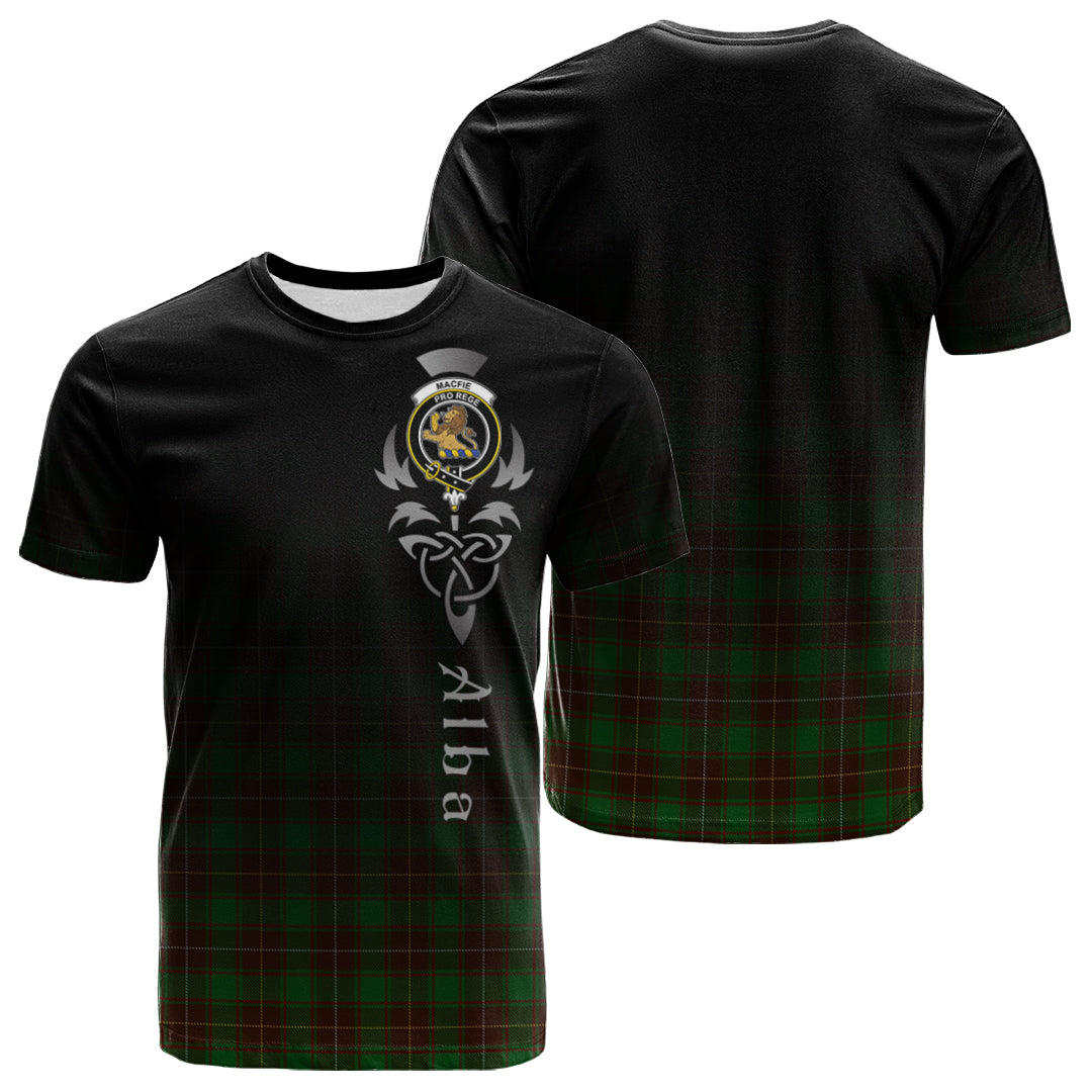 Printivon MacFie Hunting Tartan Crest Alba Celtic T Shirt