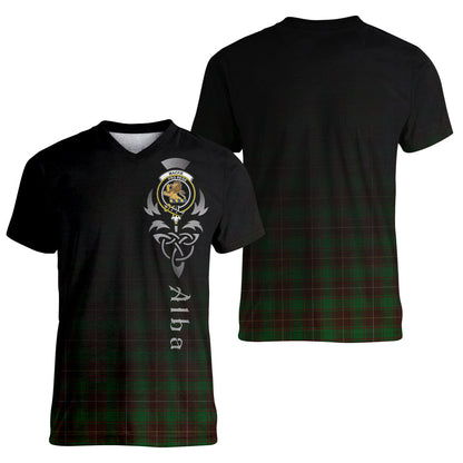 Printivon MacFie Hunting Tartan Crest Alba Celtic T Shirt