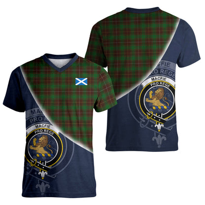 Printivon MacFie Hunting Tartan Scottish Crest T Shirt