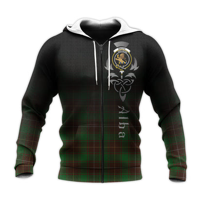 Printivon Macfie Hunting Tartan Crest Alba Celtic Hoodie