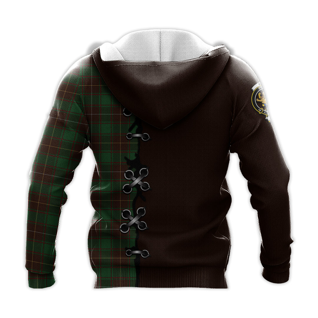 Printivon Macfie Hunting Tartan Hoodie Lion Rampant And Celtic Thistle Style