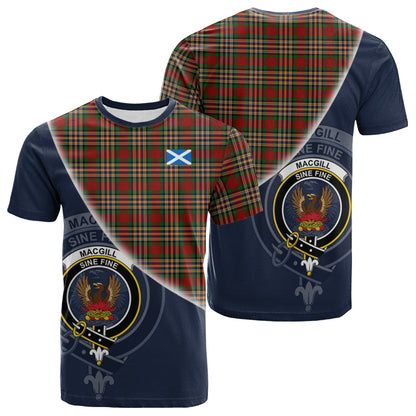 Printivon MacGill Tartan Scottish Crest T Shirt