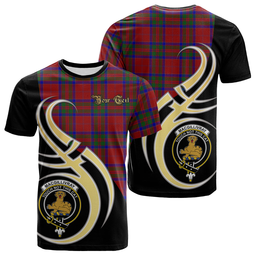 Printivon MacGillivray Tartan Crest Believe In Me T Shirt