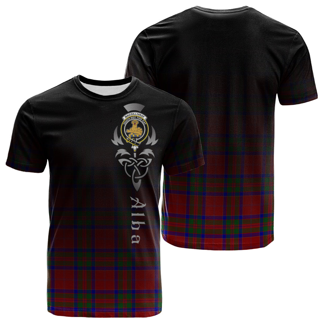 Printivon MacGillivray Tartan Crest Alba Celtic T Shirt