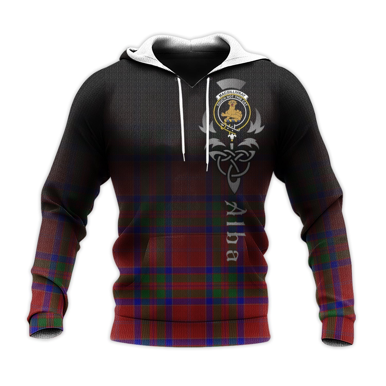 Printivon Macgillivray Tartan Crest Alba Celtic Hoodie