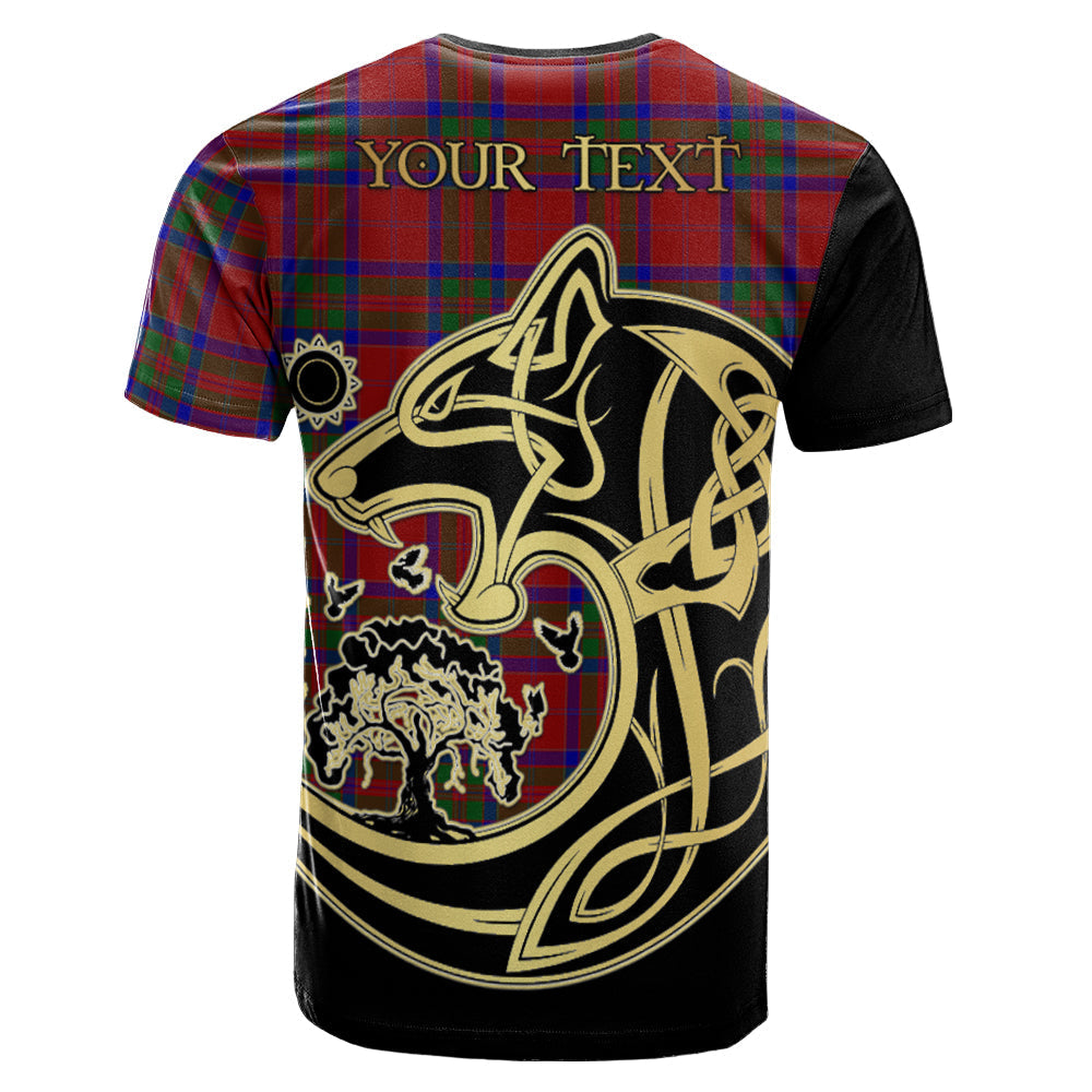 Printivon MacGillivray Crest Celtic Wolf Tartan T Shirt Custom Your Text
