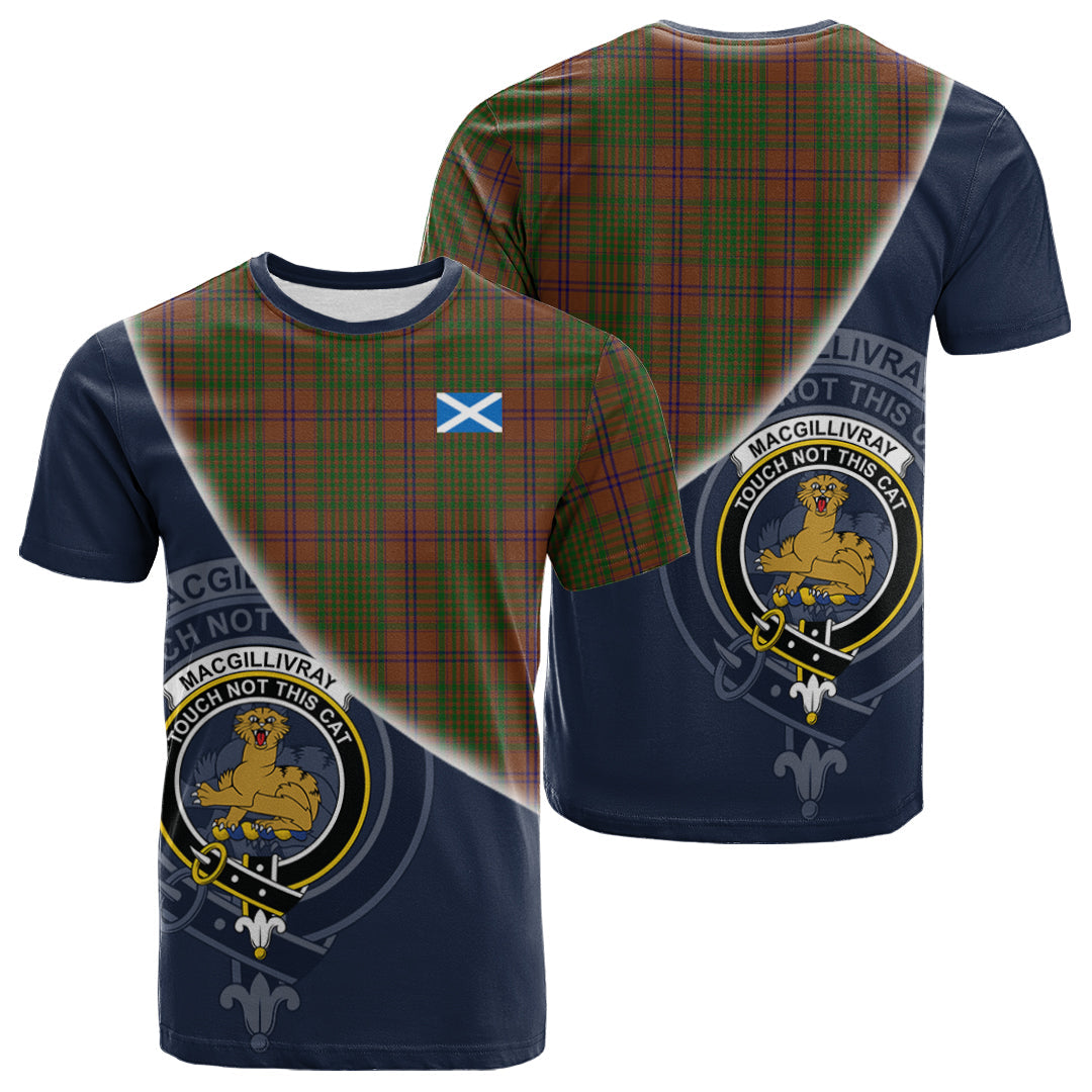 Printivon MacGillivray Hunting Tartan Scottish Crest T Shirt