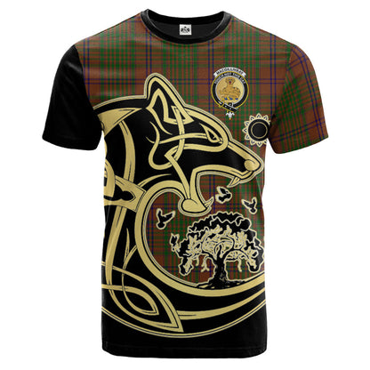 Printivon MacGillivray Hunting Crest Celtic Wolf Tartan T Shirt Custom Your Text