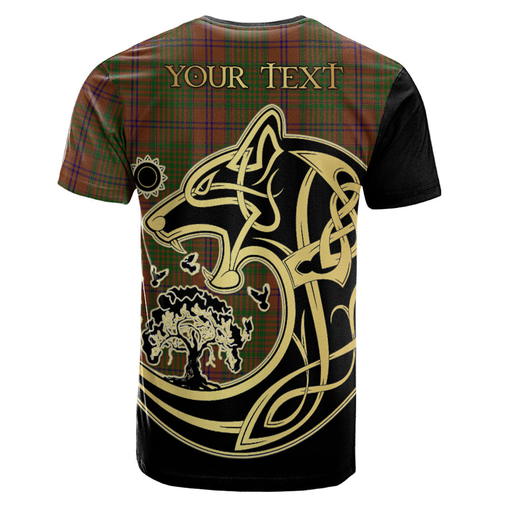 Printivon MacGillivray Hunting Crest Celtic Wolf Tartan T Shirt Custom Your Text