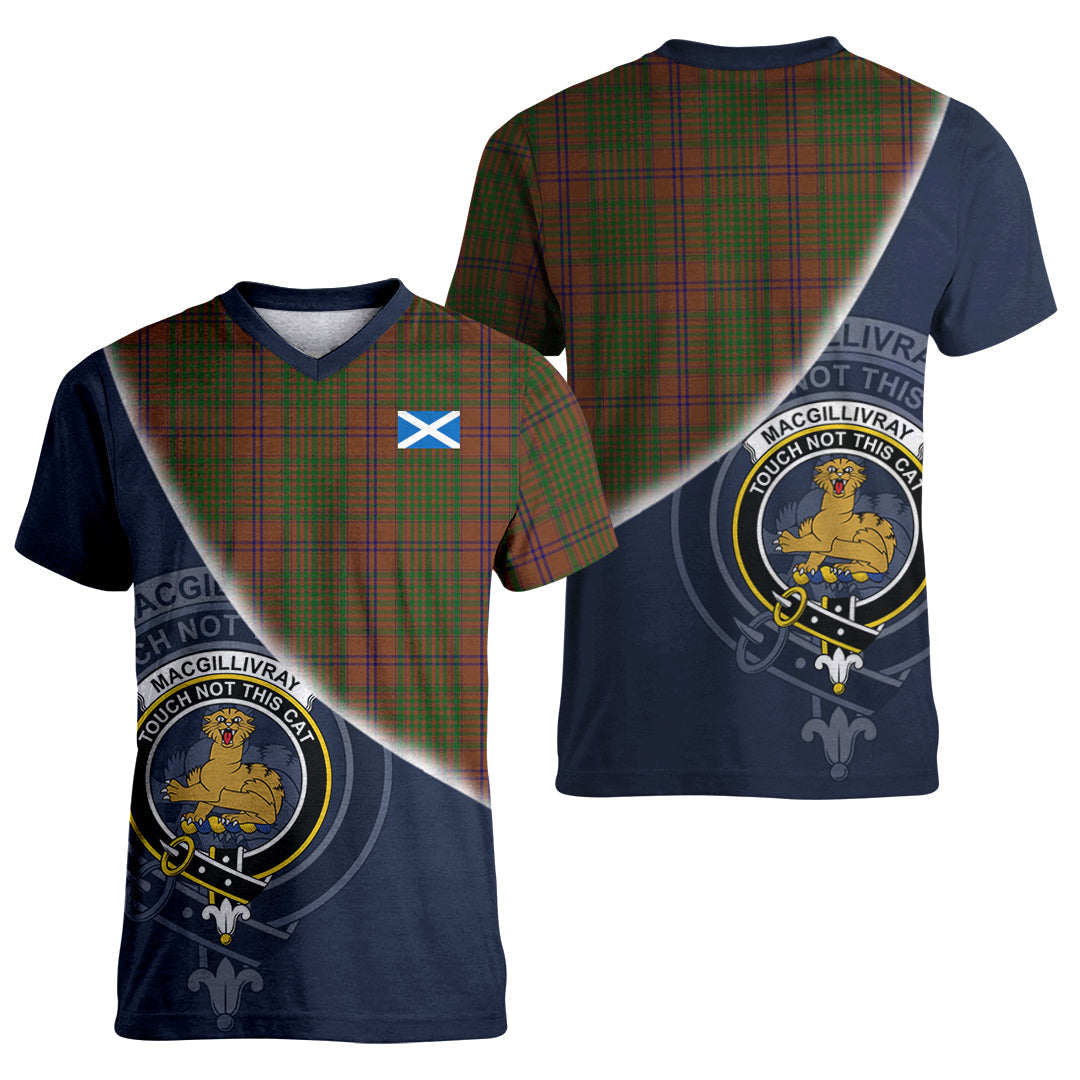 Printivon MacGillivray Hunting Tartan Scottish Crest T Shirt