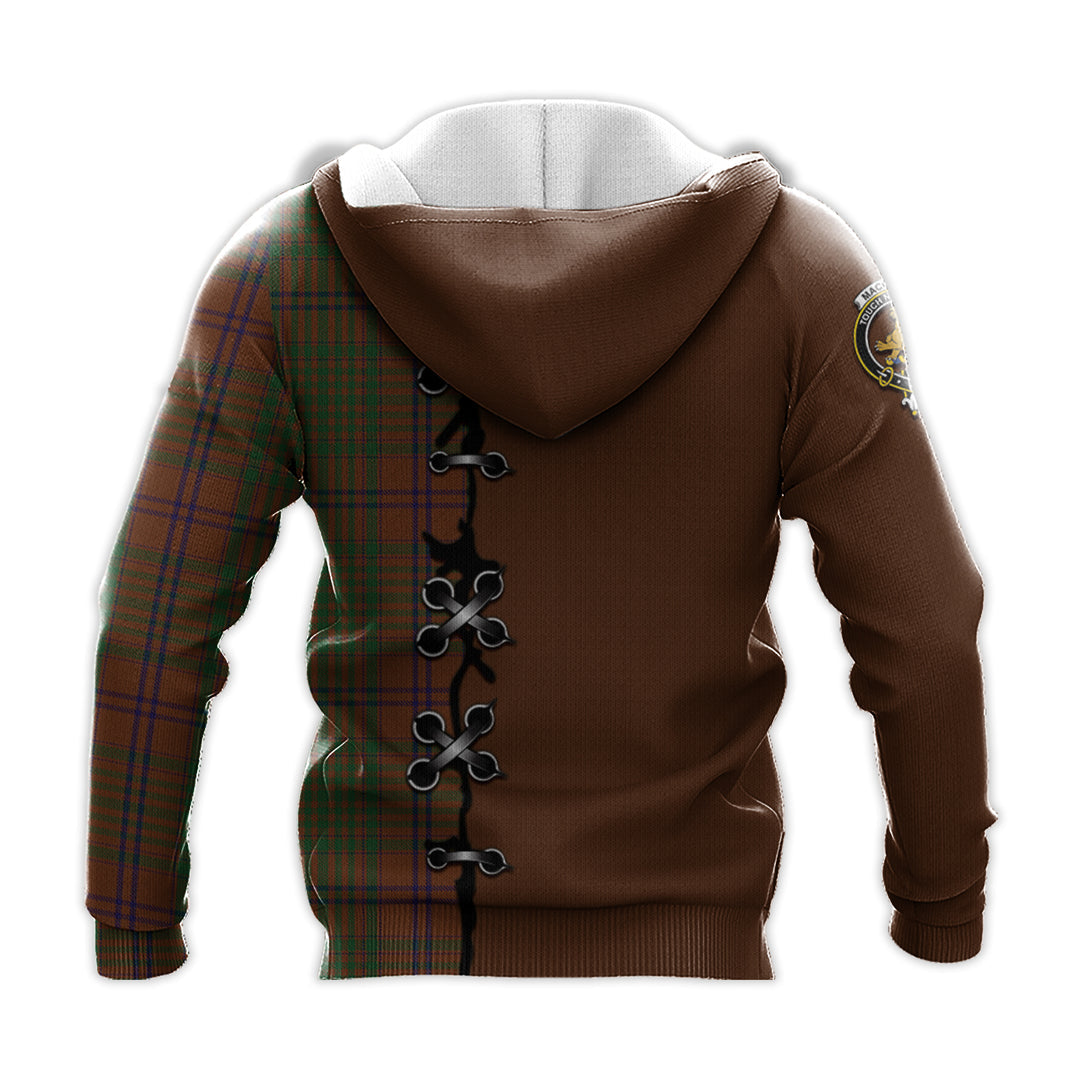 Printivon Macgillivray Hunting Tartan Hoodie Lion Rampant And Celtic Thistle Style
