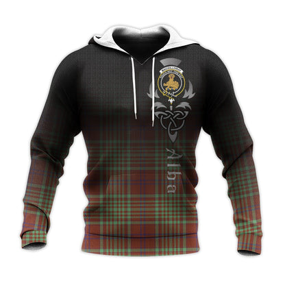 Printivon Macgillivray Hunting Ancient Tartan Crest Alba Celtic Hoodie