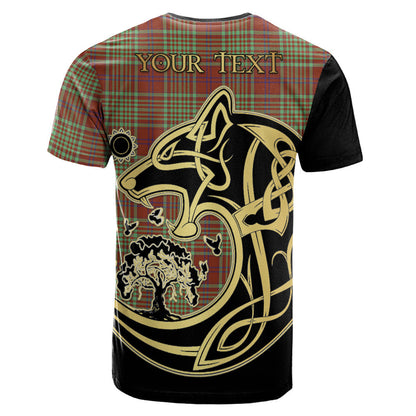 Printivon MacGillivray Hunting Ancient Crest Celtic Wolf Tartan T Shirt Custom Your Text