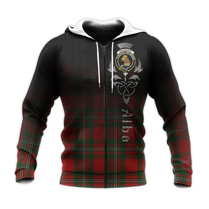 Printivon Macgregor Tartan Crest Alba Celtic Hoodie