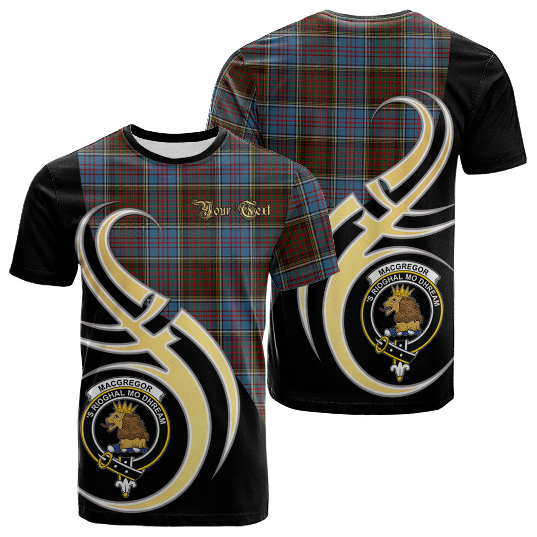 Printivon MacGregor Hastie Tartan Crest Believe In Me T Shirt