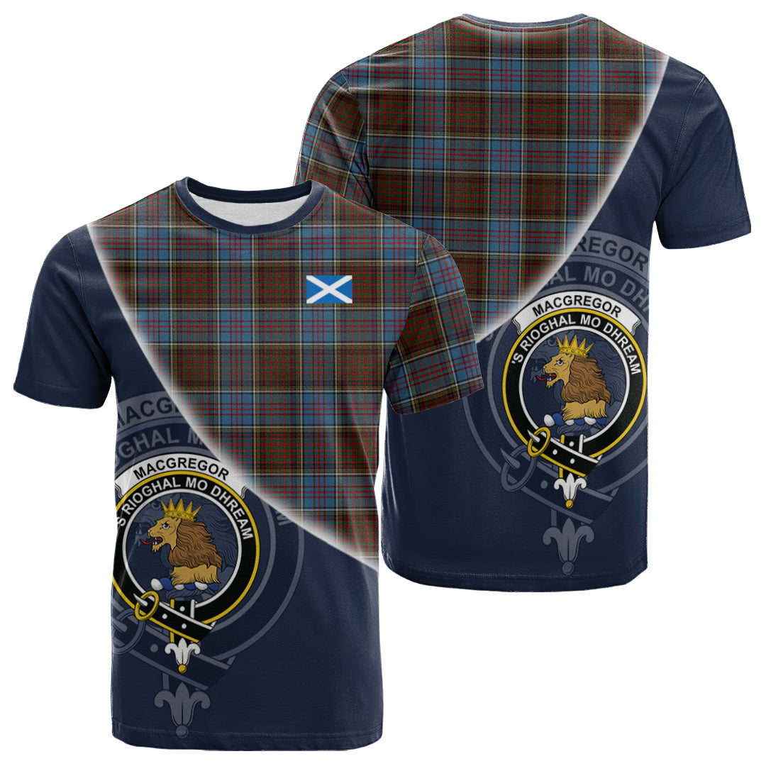 Printivon MacGregor Hastie Tartan Scottish Crest T Shirt