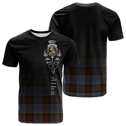 Printivon MacGregor Hastie Tartan Crest Alba Celtic T Shirt