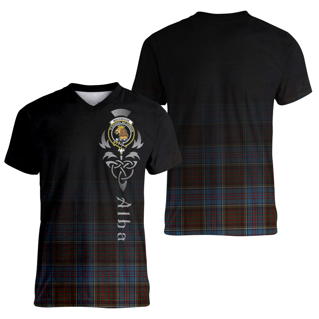 Printivon MacGregor Hastie Tartan Crest Alba Celtic T Shirt