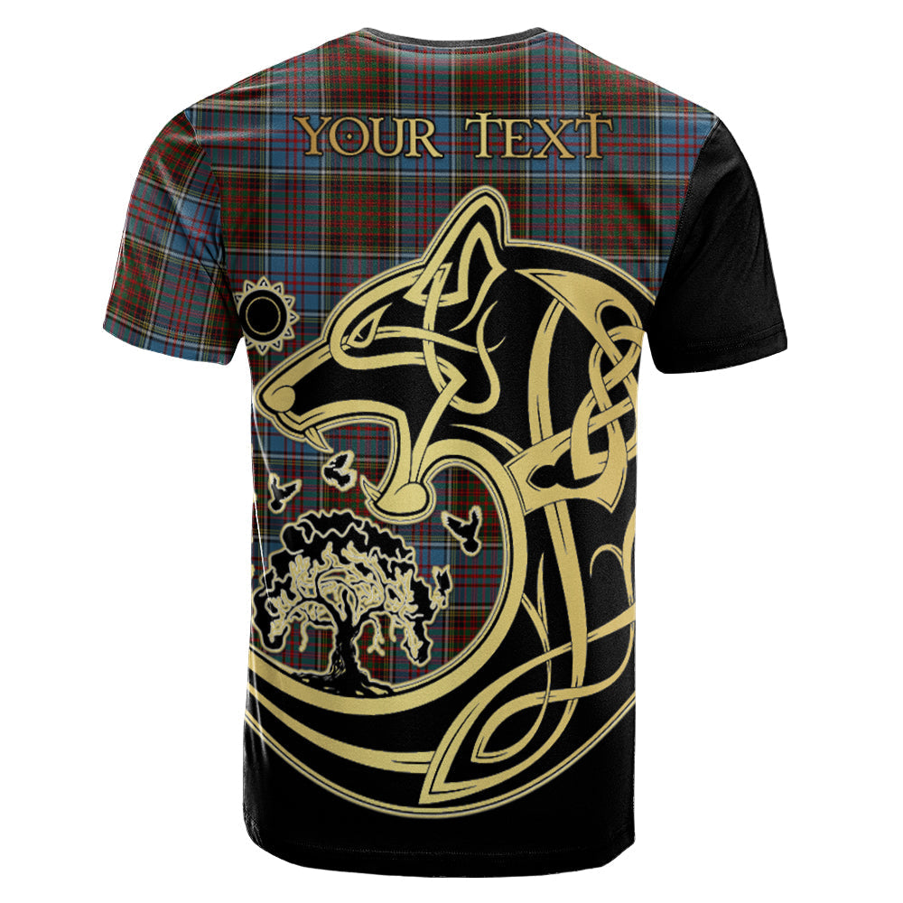 Printivon MacGregor Hastie Crest Celtic Wolf Tartan T Shirt Custom Your Text