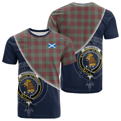 Printivon MacGregor Hunting Ancient Tartan Scottish Crest T Shirt