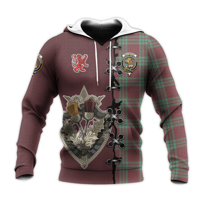 Printivon Macgregor Hunting Ancient Tartan Hoodie Lion Rampant And Celtic Thistle Style