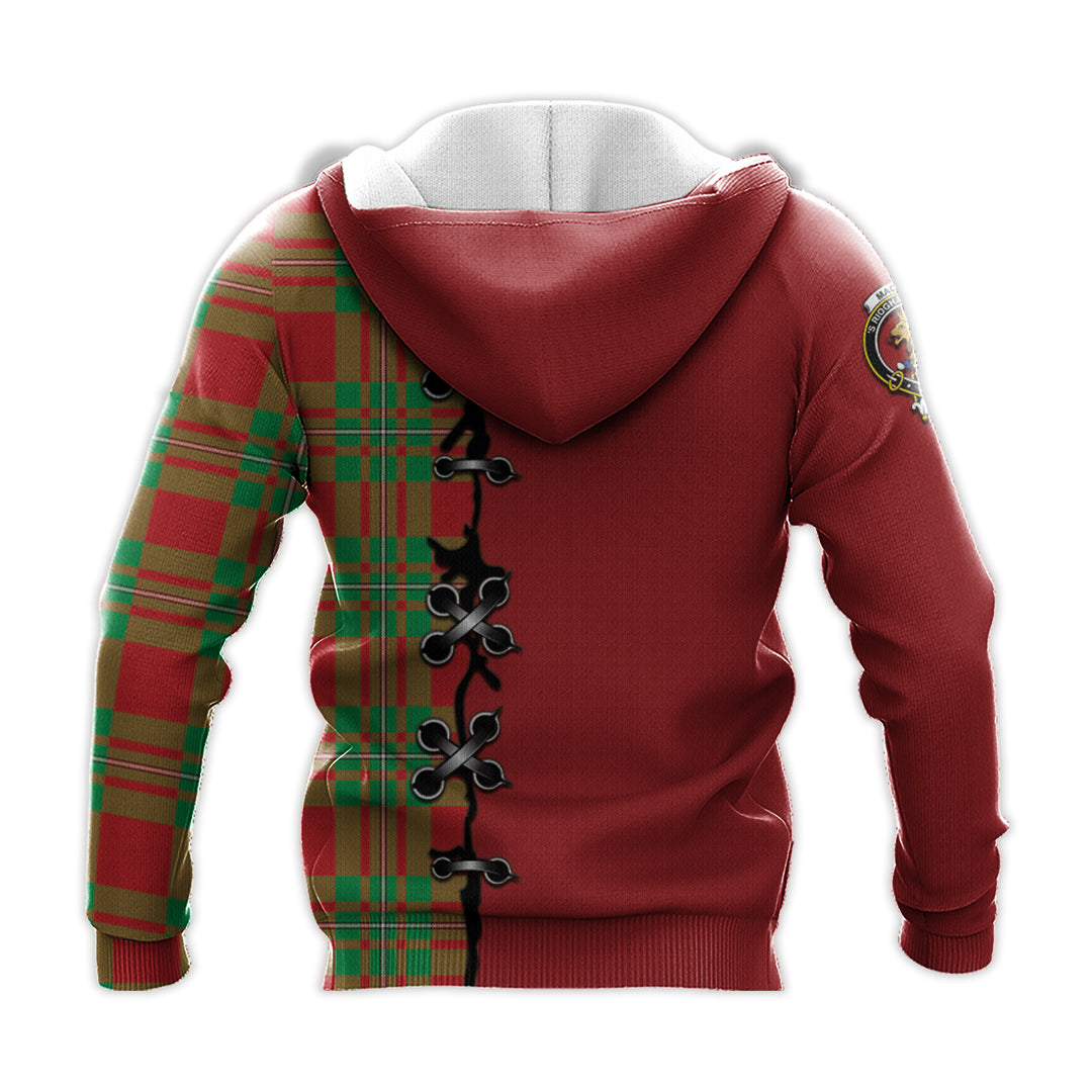 Printivon Macgregor Modern Tartan Hoodie Lion Rampant And Celtic Thistle Style