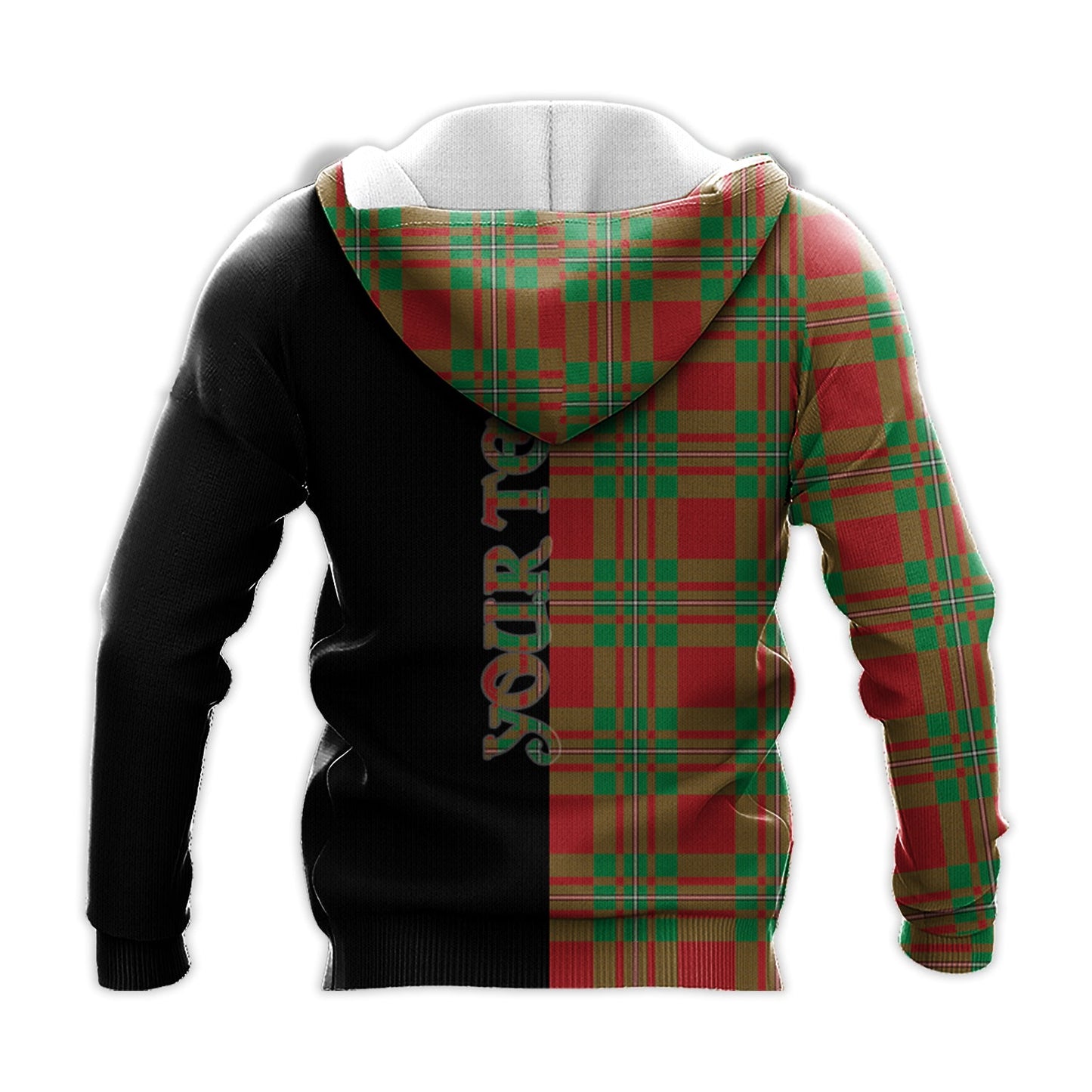 Printivon Macgregor Modern Tartan Personalize Half Hoodie