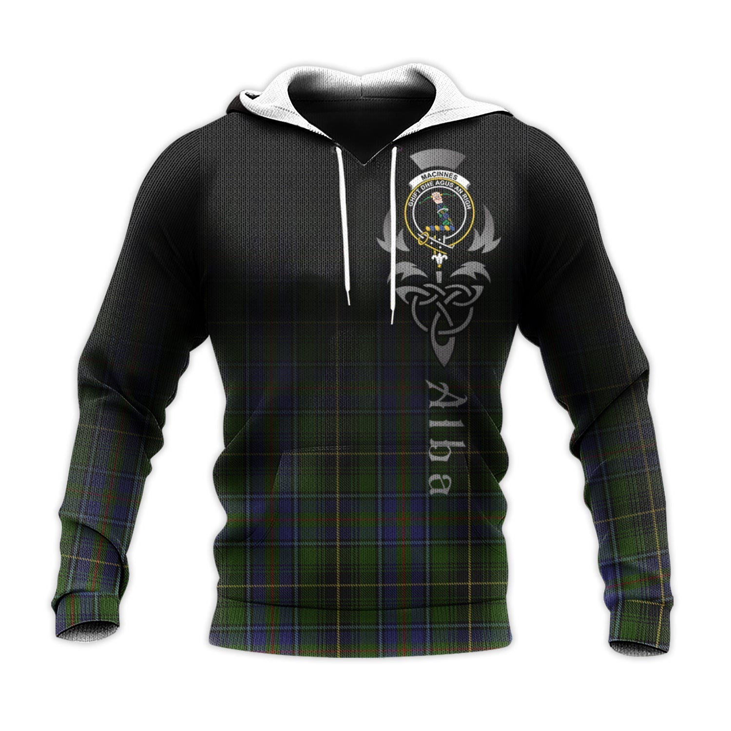 Printivon Macinnes Tartan Crest Alba Celtic Hoodie