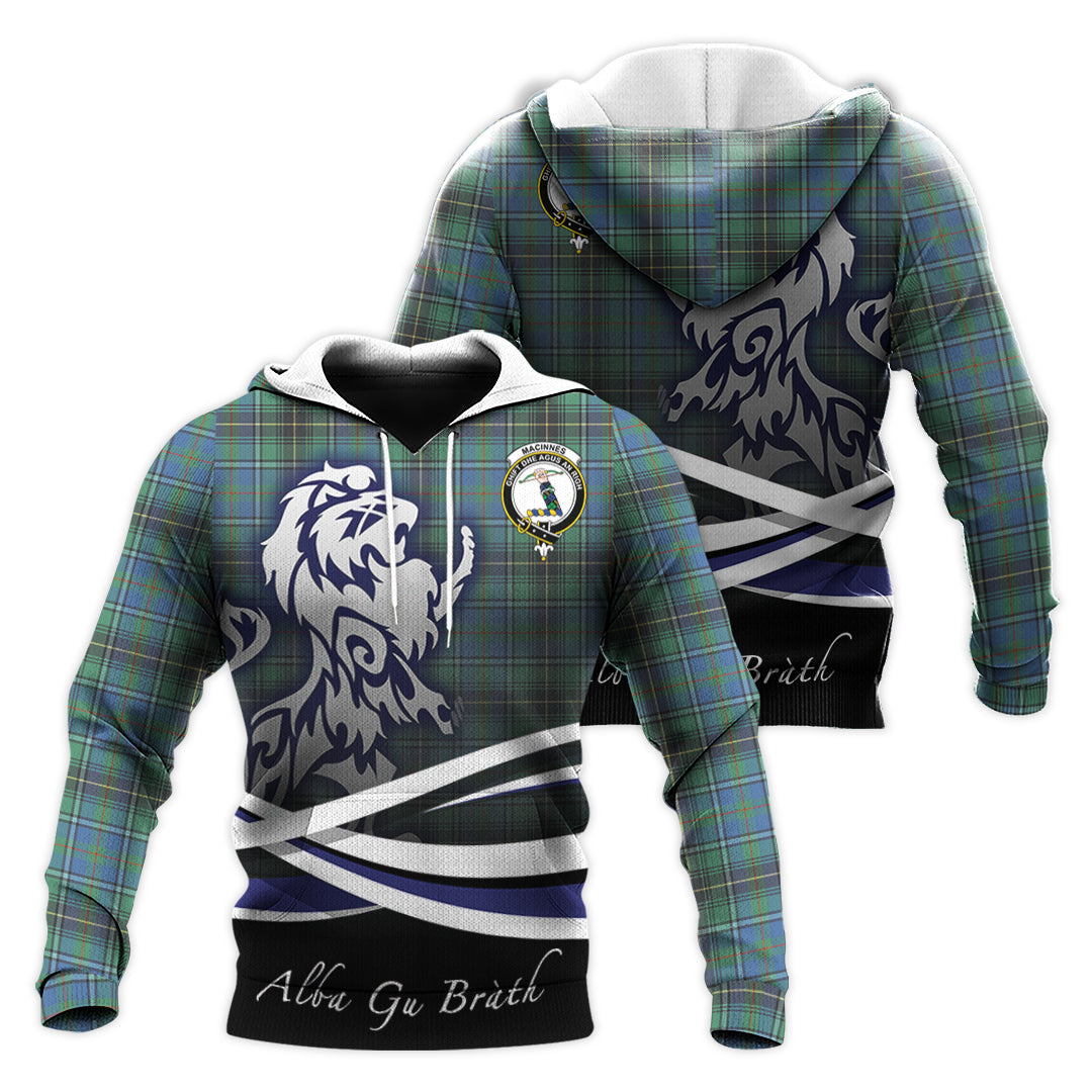 Printivon Macinnes Ancient Tartan Scottish Lion Hoodie