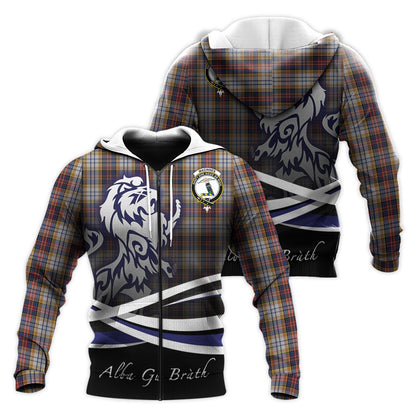 Printivon Macinnes Ancient Hunting Tartan Scottish Lion Hoodie