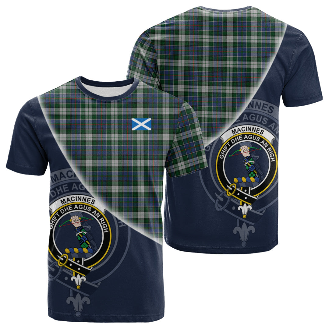 Printivon MacInnes Dress Tartan Scottish Crest T Shirt