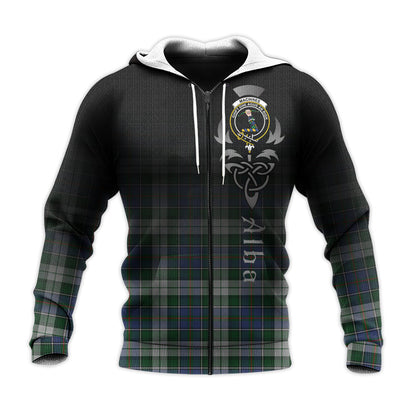 Printivon Macinnes Dress Tartan Crest Alba Celtic Hoodie