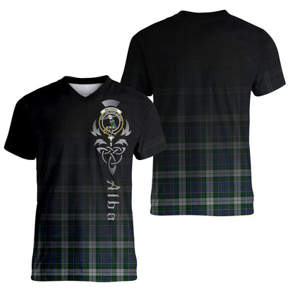 Printivon MacInnes Dress Tartan Crest Alba Celtic T Shirt