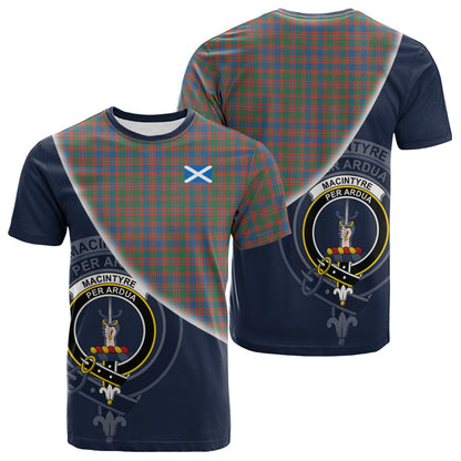 Printivon MacIntyre Ancient Tartan Scottish Crest T Shirt
