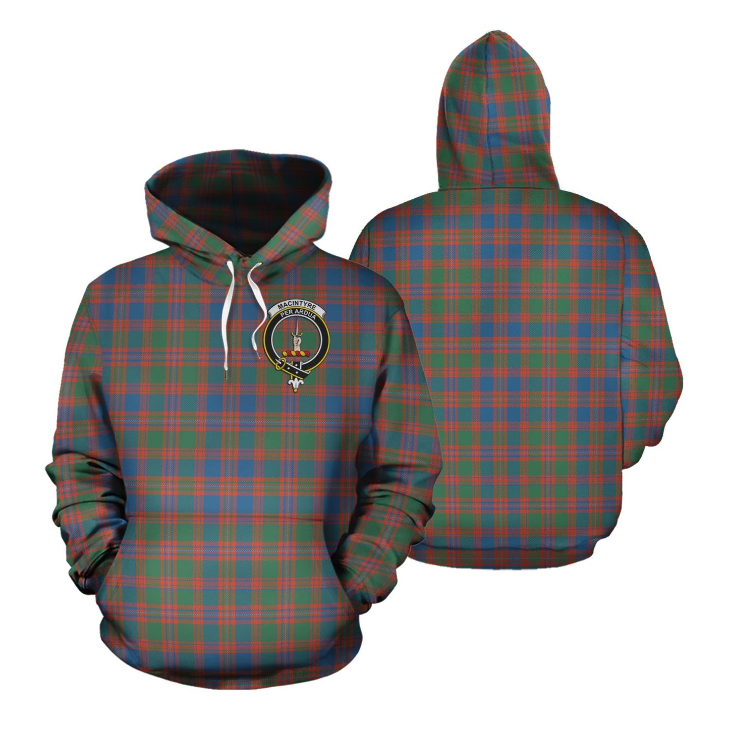 Printivon Macintyre Ancient Tartan Hoodie