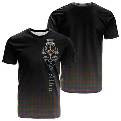 Printivon MacIntyre Ancient Tartan Crest Alba Celtic T Shirt