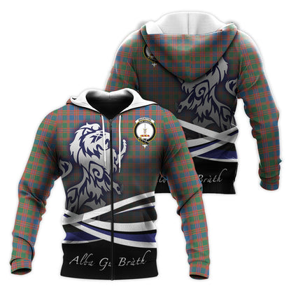 Printivon Macintyre Ancient Tartan Scottish Lion Hoodie