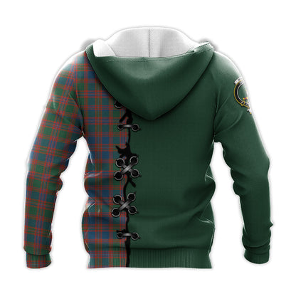Printivon Macintyre Ancient Tartan Hoodie Lion Rampant And Celtic Thistle Style