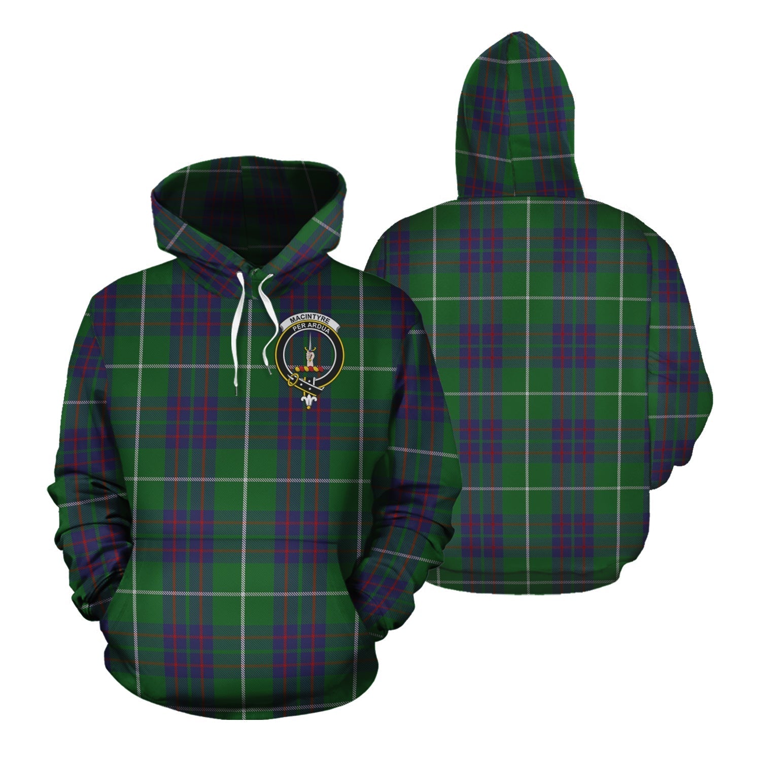 Printivon Macintyre Hunting Tartan Hoodie