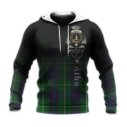 Printivon Macintyre Hunting Tartan Crest Alba Celtic Hoodie