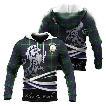 Printivon Macintyre Hunting Tartan Scottish Lion Hoodie