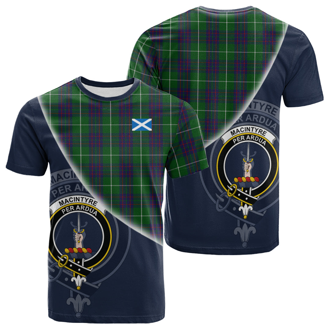 Printivon MacIntyre Hunting Tartan Scottish Crest T Shirt