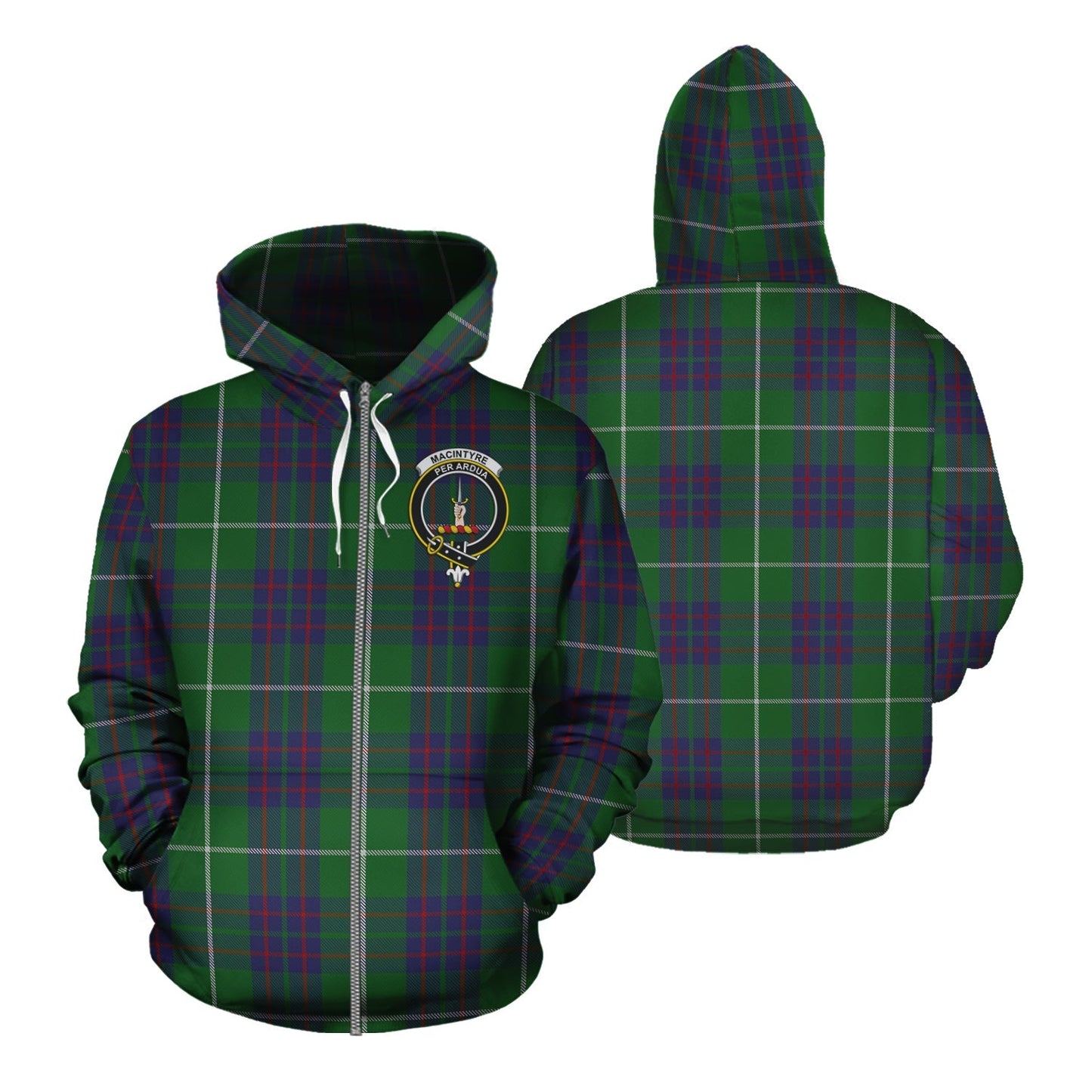 Printivon Macintyre Hunting Tartan Hoodie