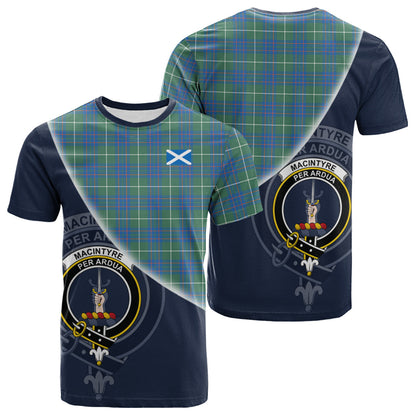 Printivon MacIntyre Hunting Ancient Tartan Scottish Crest T Shirt