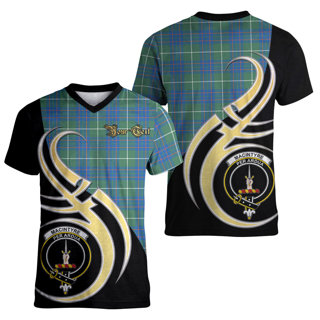 Printivon MacIntyre Hunting Ancient Tartan Crest Believe In Me T Shirt