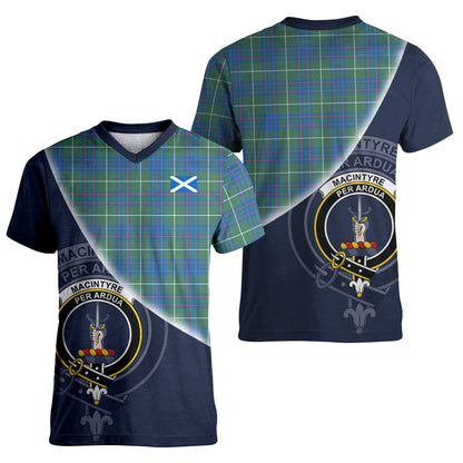 Printivon MacIntyre Hunting Ancient Tartan Scottish Crest T Shirt