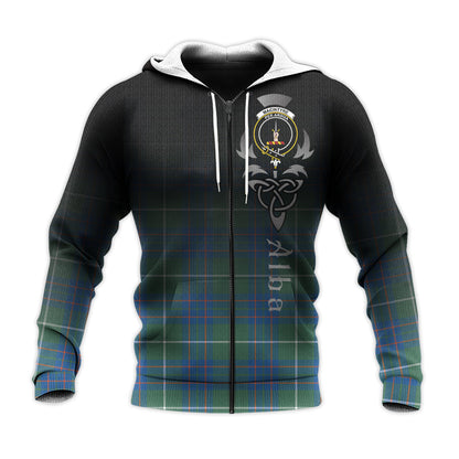Printivon Macintyre Hunting Ancient Tartan Crest Alba Celtic Hoodie