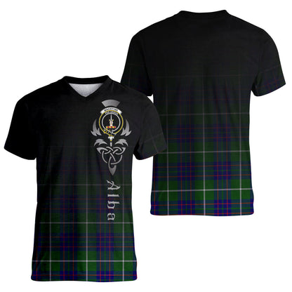 Printivon MacIntyre Hunting Modern Tartan Crest Alba Celtic T Shirt